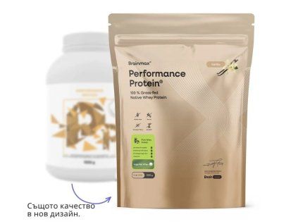 Performance Protein®, нативен протеин от сурово мляко, ванилия, 1000 g