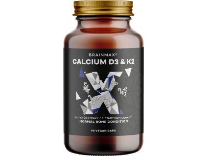 BrainMax Calcium D3 & K2, калций с витамин D3 & K2, 90 растителни капсули