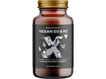 BrainMax Vegan Vitamin D3 & K2 4000 IU / K2 като MK7 all-trans K2VITAL®DELTA 150 mcg, 100 растителни капсули