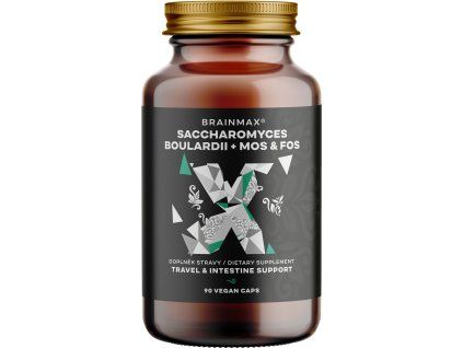 BrainMax Saccharomyces boulardii + пробиотици за пътуване с MOS & FOS 90 капс.
