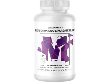 Performance Magnesium®, 1000 mg, магнезий 200 mg + витамин B6 P5P, 50 растителни капсули