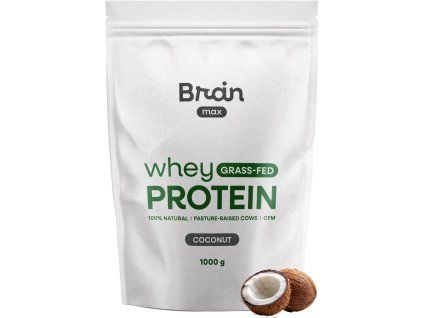 BrainMax Grass-fed Whey Protein, Кокос, 1000 g