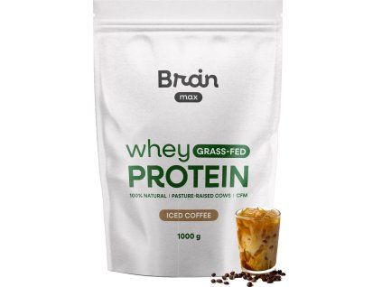 BrainMax Grass-fed Whey Protein, Студено кафе, 1000 г