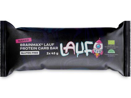 BrainMax LAUF® Protein Carb Bar, без глазура, БИО, 2x45 g
