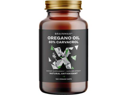 BrainMax Oregano Oil 80% Carvacrol, 100 растителни капсули