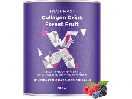 BrainMax Collagen Drink, колагенова напитка, горски плодове 300 г