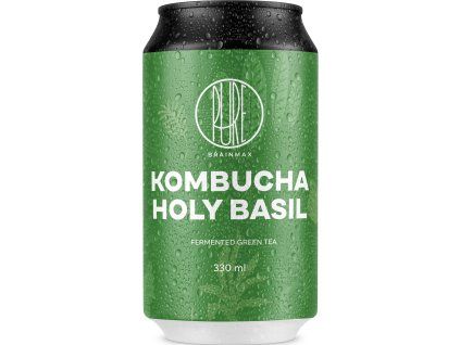 BrainMax Pure® Kombucha, босилек, 330 ml Ферментирала напитка от зелен чай